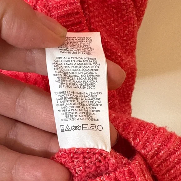 CAbi Pink Knit Hooded Sweater with Front Pocket Details. Style 4473 - Picture 7 of 7